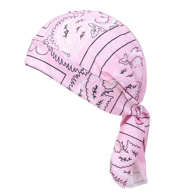 Paisley Printed Headscarf - Pink variant