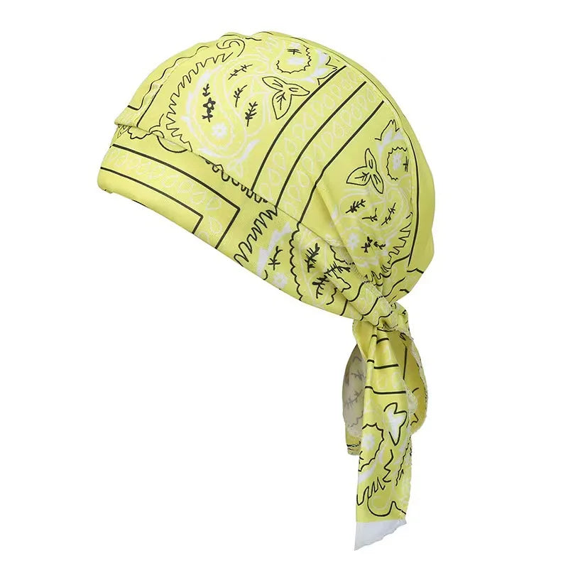 Paisley Printed Headscarf - Yellow variant