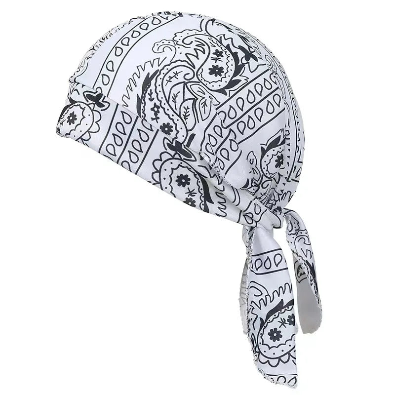 Paisley Printed Headscarf - White variant
