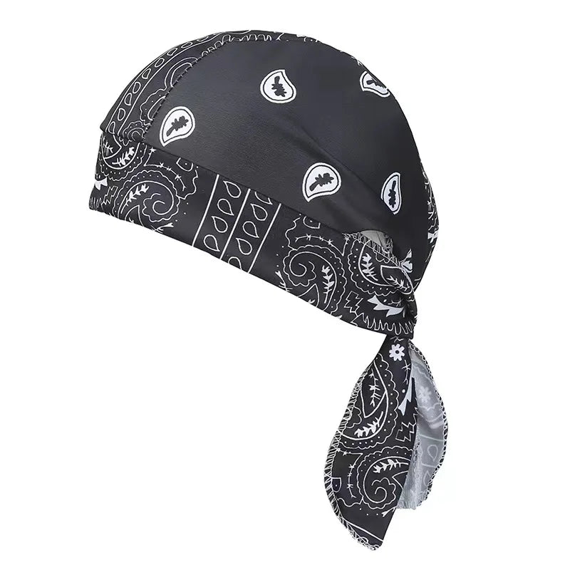 Paisley Printed Headscarf - Black variant
