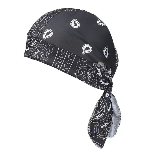 Paisley Printed Headscarf - Black variant